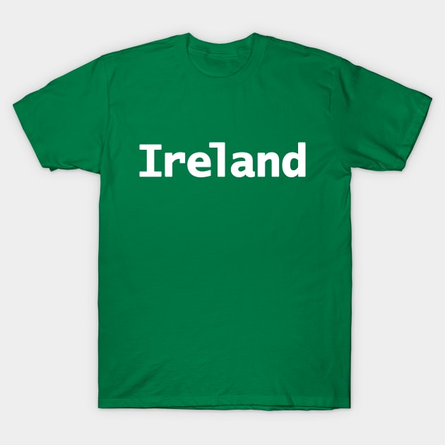 Ireland St Patricks Day Typography T-Shirt by ellenhenryart